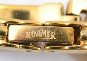 Női Roamer kvarc karóra, fém szíjjal, működik, karcos, enyhén kopottas állapotban, számlap mérete: 1...