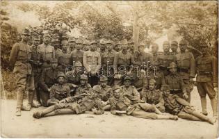 1917 Reserveoffiziers Kurs Zombor, IV. Zug / WWI Austro-Hungarian K.u.K. military, group of reserve officers in Sombor. photo (EK)