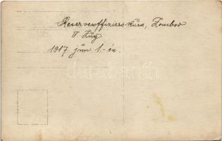 1917 Reserveoffiziers Kurs Zombor, IV. Zug / WWI Austro-Hungarian K.u.K. military, group of reserve ...