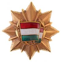1976. A Magyar Népköztársaság Zászlórendje aranyozott, zománcozott tombak kitüntetés, nem adományozott, feltehetően az 1980-as években készült példány (59,5mm) T:1  Hungary 1976. Flag Order of the Hungarian Peoples Republic gold-plated, enamelled tombac decoration, unawarded piece (59,5mm) C:UNC  NMK 689.