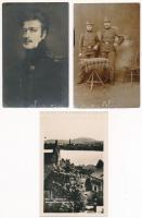 3 db katonai fotólap + 3 háborús témájú lap + 4 db német II. világháborús tábori posta lap