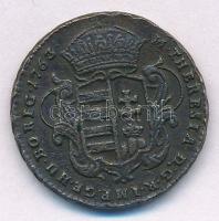 1763. 1 Denár Cu "Mária Terézia" T:2 Huszár: 1756., Unger III.: 1278