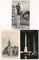 Kaposvár, Munkácsy Mihály gimnázium, Latinka Sándor tér, Megyei könyvtár, Szabadság park, Tanácsház ...