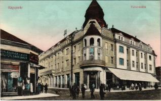 Kaposvár, Turul szálló, Schlesinger Lajos üzlete. Fenyvesi Béla kiadása