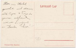 Kaposvár, Turul szálló, Schlesinger Lajos üzlete. Fenyvesi Béla kiadása