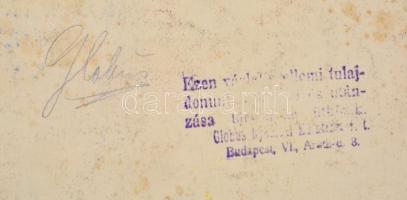 Gönczi-Gebhardt Tibor (1902-1994): Heraklith, plakátterv, vegyes technika, papír, jelzett, hátoldalá...