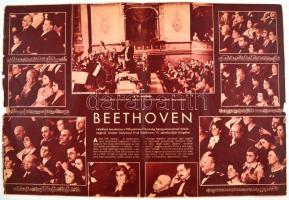 cca 1945 Az első képek a dachaui internálótáborból, újságkivágás a Pesti Naplóból, kis szakadással, ...