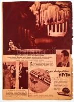 cca 1945 Az első képek a dachaui internálótáborból, újságkivágás a Pesti Naplóból, kis szakadással, ...