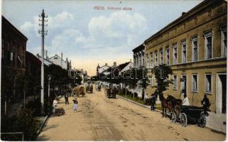 Pécs, Rákóczi utca, lovashintó, Röfler Testvérek és társa üzlete