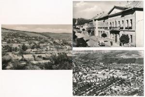 Salgótarján, Eresztvényi turistaház, stadion, vasútállomás, Városi tanácsház,   - 6 db modern Képzőm...