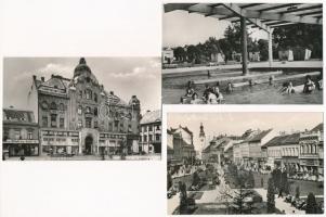 Szombathely, Termál fürdő, Állami áruház, Köztársaság tér, Víztorony - 5 db modern Képzőművészeti Alap Kiadóvállalat képeslap / 5 modern postcards