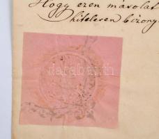 1864 Csány, 2 db latin nyelvű okmány korabeli kézzel írt másolata, a csányi plébánia száűrazpecsétjé...