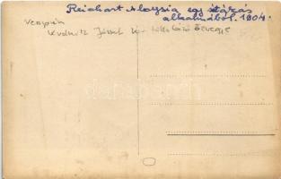 1904 Veszprém, Reichart Aloysia (Kránitz József kir. táblabíró özvegye) egy sétakocsikázás alkalmábó...