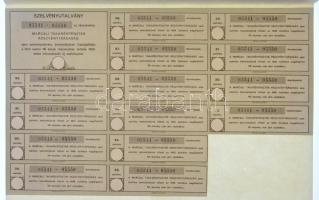 Marcali 1927. "Marcali Takarékpénztár Részvénytársaság" 10db részvénye összesen 100P-ről s...