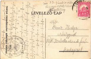 Mesemondás. A Magyar Cserkészleány Szövetség kiadása / Fairy-tale. Hungarian girl scout art postcard...