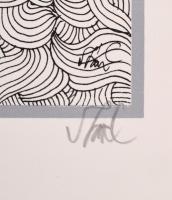 Szász Endre (1926-2003): Női arc. (Emese). Szitanyomat, papír, számozott (76/100), jelzett, felcsava...