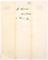 1880 Sipőcz István gyógyszertára a "szerecsenhez" Pécsett, levél, kétnyelvű (magyar-német)...