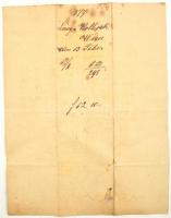 1877 Magy. kir. orsz. fegyintézet üzlete Lipótvárt, számla Agramba (Zágrábba), magyar nyelvű fejléce...