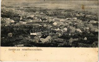 1912 Boksánbánya, Németbogsán, Deutsch-Bogsan, Bocsa Montana; látkép, zsinagóga / general view, synagogue (fl)