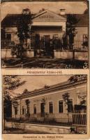 Aknaszlatina, Slatinské Doly, Szolotvino, Solotvyno (Máramaros); Kisdedóvó, m. kir. főbánya hivatal / kindergarten, mining office