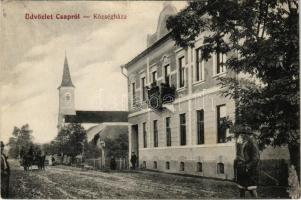 1911 Csap, Cop, Chop; községháza / town hall