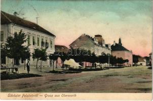 1908 Felsőőr, Felső-Eör, Oberwarth, Oberwart; utca, árus / Strasse / street with vendor