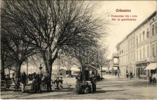 1908 Crikvenica, Cirkvenica; Hal és gyümölcs piac / Prodavaliste riba i voca / fish and fruit market (EK)