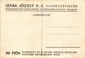 Mickey Mouse playing field hockey. Klösz early Disney art postcard (Izsák József Rt. vegyészeti gyár...