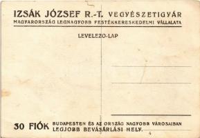 Mickey Mouse in automobile. Klösz early Disney art postcard (Izsák József Rt. vegyészeti gyár) s: Bi...