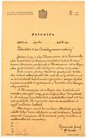 1939 M. Kir. Rendőrség Budapesti Főkapitányságának jelentése, 3 db, egyik kitöltetlen
