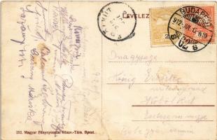 1912 Pomáz, Kéner Imre vendéglője a "Turistához". Turisták találkozóhelye a vasúti állomás...