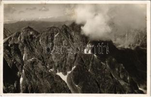 Tátra, Magas-Tátra, Vysoké Tatry; Koprovsky stít a Volóv chrbat z Rysov / Kapor-csúcs, Tengerszem-csúcs / mountain peaks (fl)