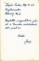 1954 Szigetmonostor táborhely, Ságvári Endre Htp. katonatiszt / Hungarian military officer. photo (n...