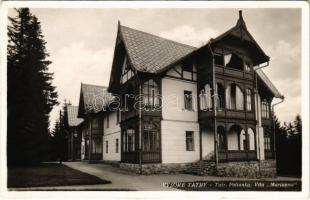 Tátraszéplak, Tatranska Polianka, Westerheim  (Tátra, Magas-Tátra, Vysoké Tatry); Vila Marianna. Sanatorium Dr. Guhr / Marianna villa / villa