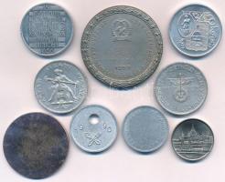 Vegyes zseton és emlékérem-tétel, közte 1952. ''VÍZILABDA MAGYAR NÉPKÖZTÁRSASÁGI KUPA GYŐZ...