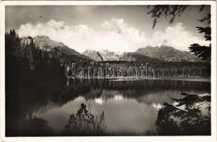 Tátra, Magas-Tátra, Vysoké Tatry; Csorba-tó, hegycsúcsok / Strbské pleso / lake, mountain peaks (EK)