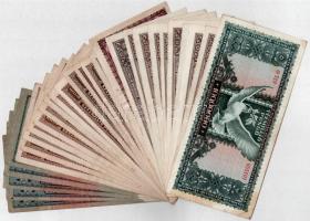 Vegyes 30db-os inflációs pengő bankjegy tétel T:III,III-