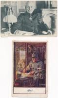 15 db RÉGI első világháborús katonai motívum képeslap és fotó / 15 pre-1945 WWI military motive post...