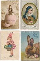 12 db RÉGI motívum képeslap: húsvéti üdvözlő / 12 pre-1945 greeting motive postcards: Easter