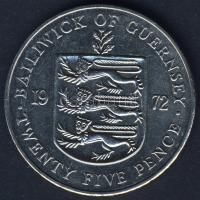 Guernsey 1972. 25p "Erzsébet és Fülöp-ezüstlakodalom" T:BU