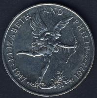 Guernsey 1972. 25p "Erzsébet és Fülöp-ezüstlakodalom" T:BU