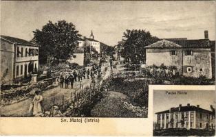 1921 Viskovo, Sveti Matej, San Mattia, San Matteo di Liburnia; Pucka Skola / street view, elementary school (EK)