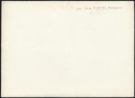 cca 1933 Kinszki Imre (1901-1945) budapesti fotóművész hagyatékából, pecséttel jelzett, vintage fotó...