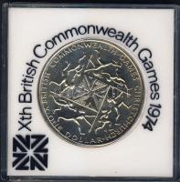 Új-Zéland 1974. 1$ "Brit Közösségi Játékok" T:BU Eredeti tokban!