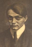Czigány Dezső festménye után: Ady Endre portréja. Ofszet nyomat, papír, jelzett a nyomat alatt nyomt...