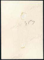 cca 1936 Kinszki Imre (1901-1945) budapesti fotóművész hagyatékából, jelzés nélküli vintage fotó, 6,...