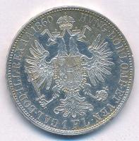 Ausztria 1860A 1Fl Ag "Ferenc József" T:1-
Austria 1860A 1 Florin Ag "Franz Joseph&q...