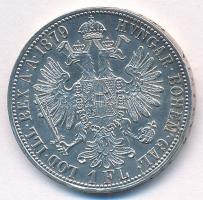 Ausztria 1879. 1Fl Ag "Ferenc József" technológiai hibás veret (verőtő-repedés) T:1-,2
Au...