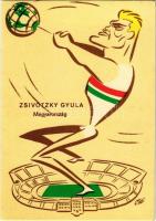 1966 Zsivótzky Gyula olimpiai bajnok kalapácsvető. Sportpropaganda VIII. Atlétikai EB / Hungarian Olympic champion hammer thrower s: Szepes Béla