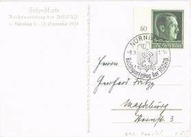 1938 Reichsparteitag Nürnberg. Festpostkarte / Nuremberg Rally. NSDAP German Nazi Party propaganda, ...